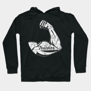 Teacher Strong Muscle Power School Gift Idea Hoodie